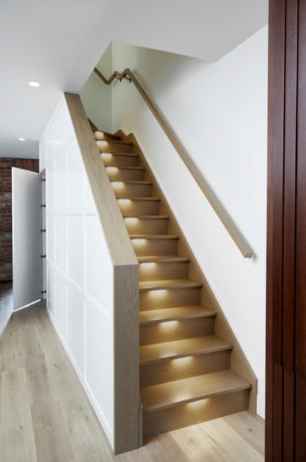 Staircase hidden door