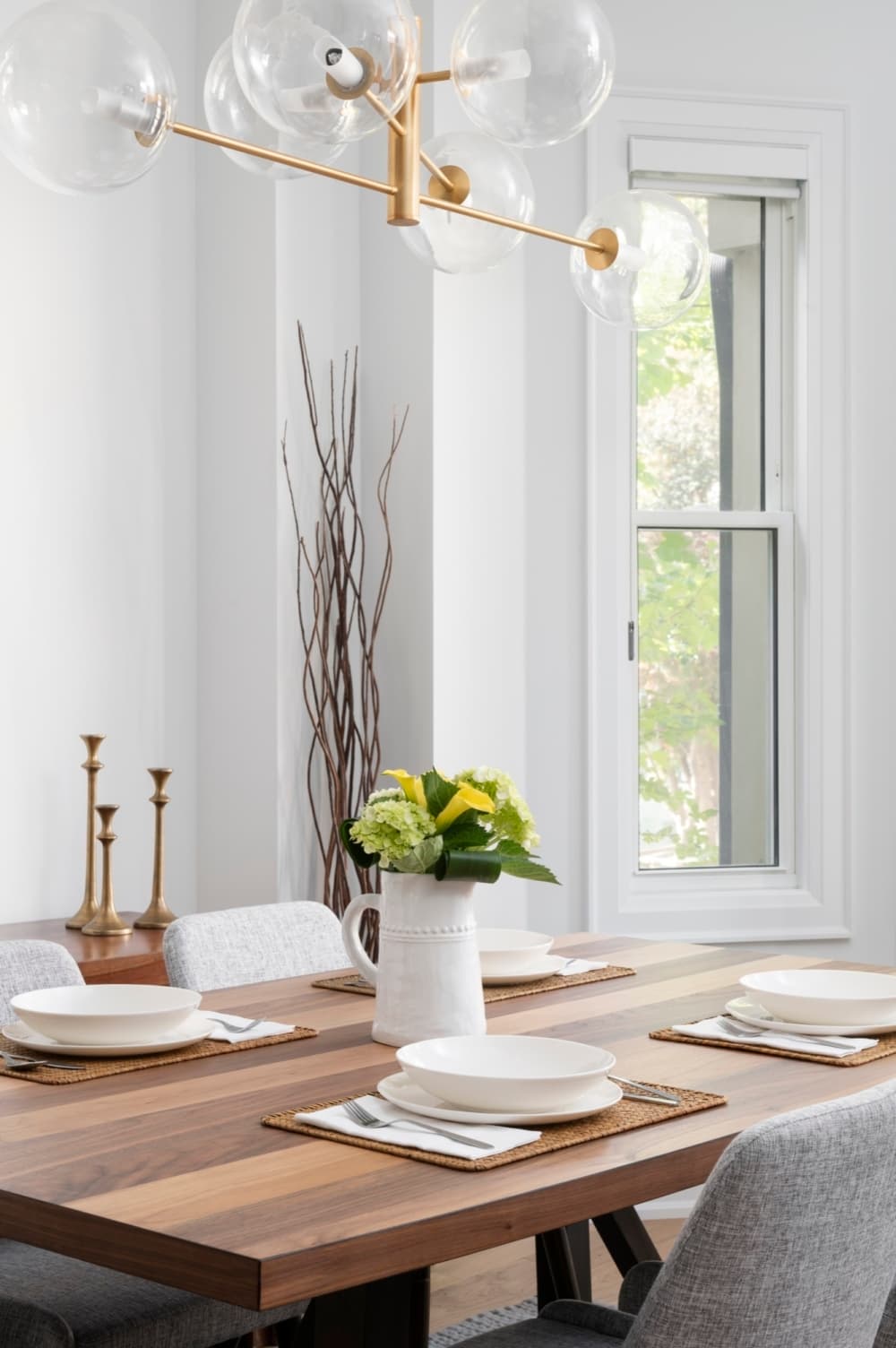 Boulton interior dining table detail