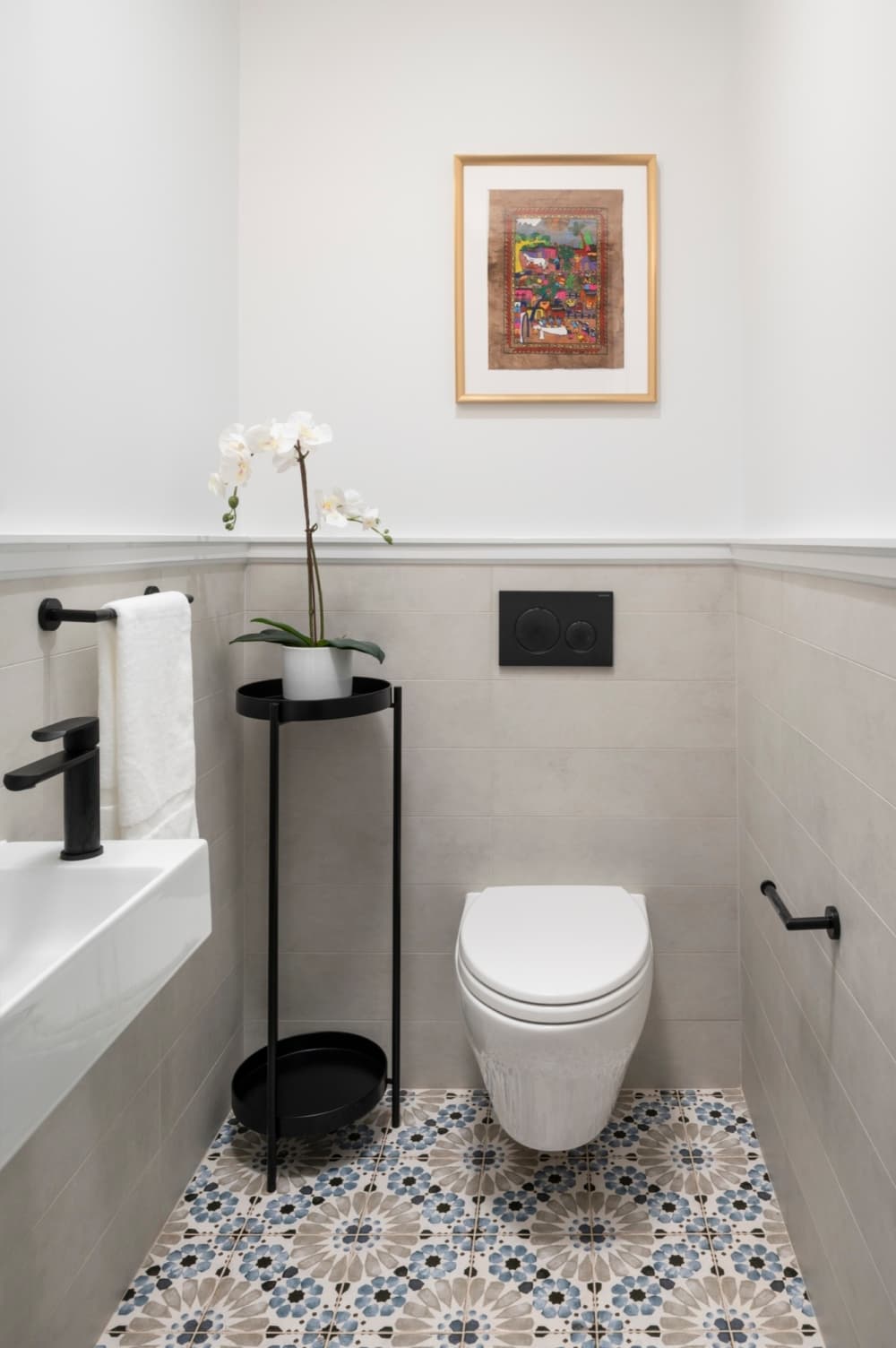 Boulton interior downstairs vanity