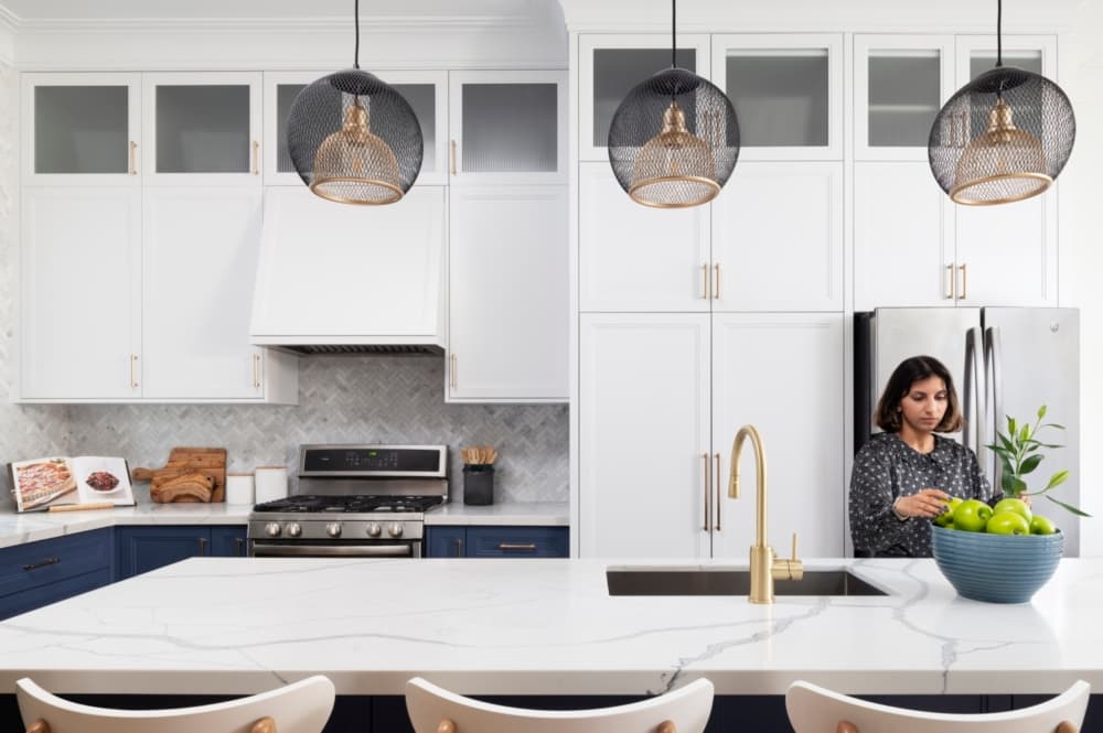 Boulton interior kitchen island detail