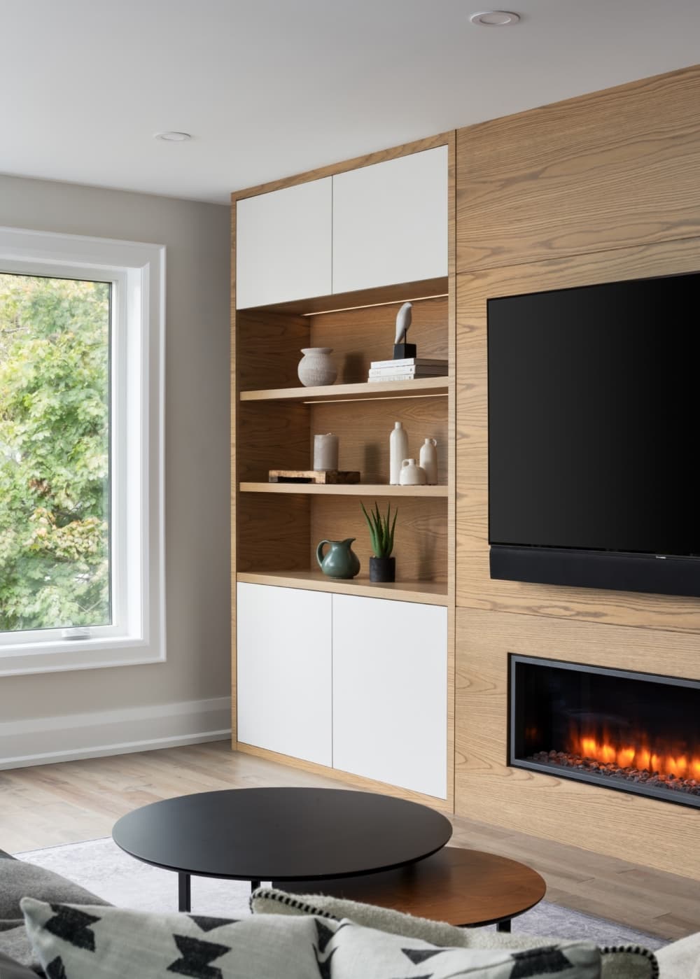 Millwork and window view