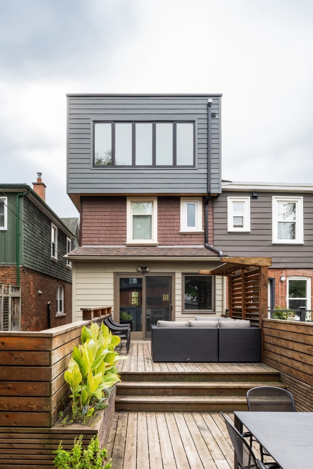 Rear exterior addition straight on