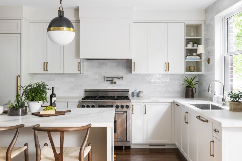 Bright, open-concept kitchen