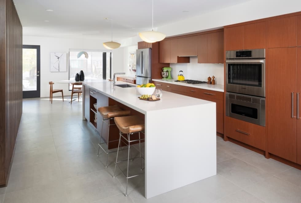 Kitchen island view
