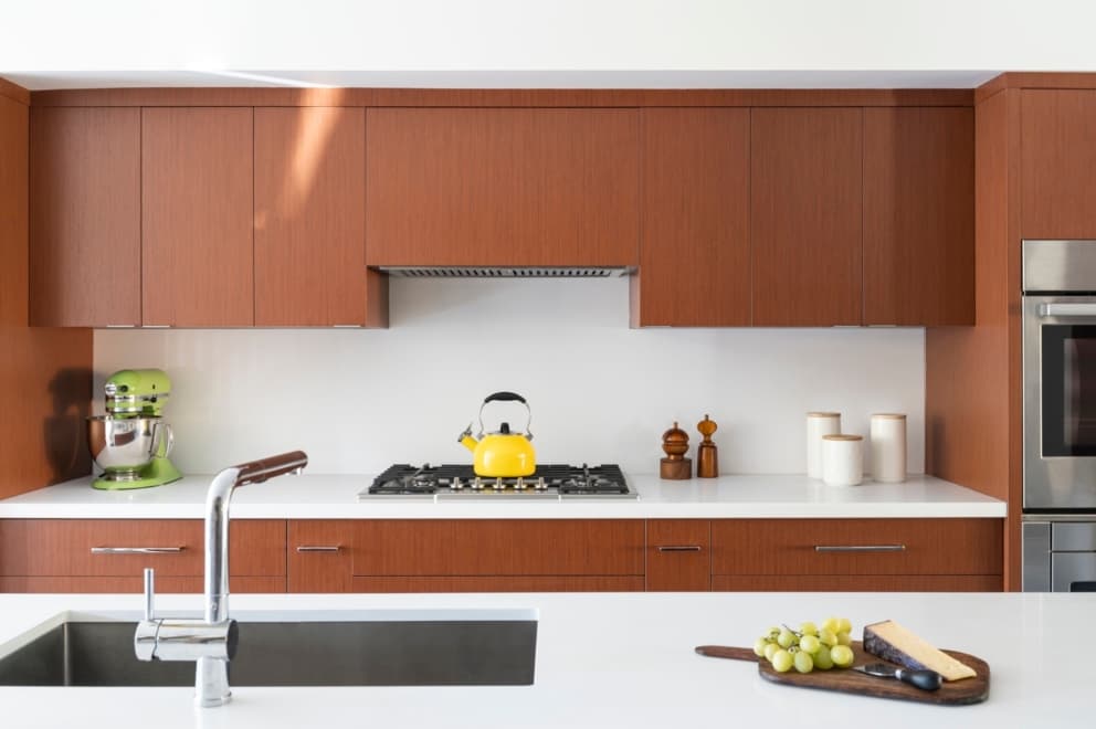 Kitchen countertop view