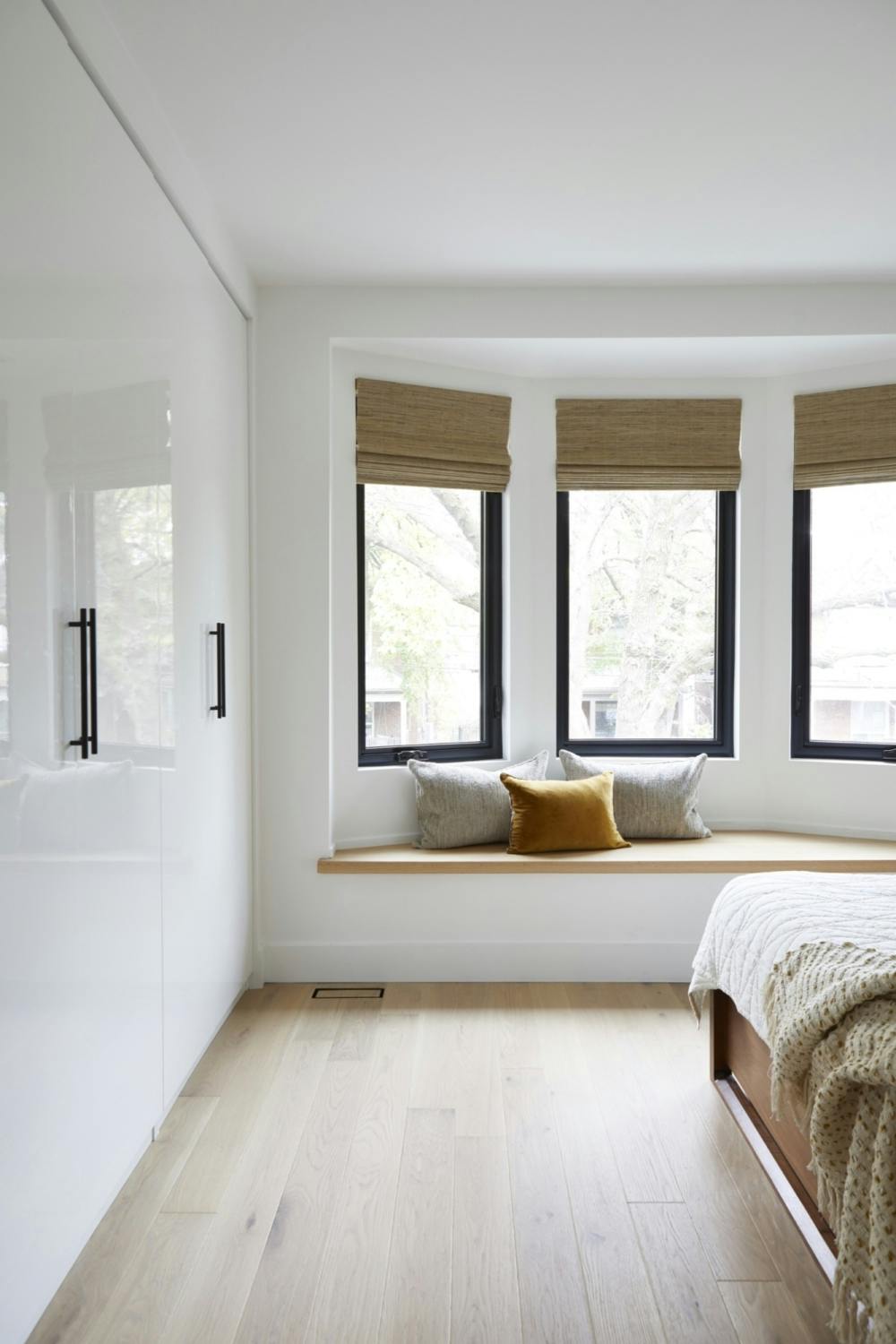 Westminster interior bedroom wardrobe and window details