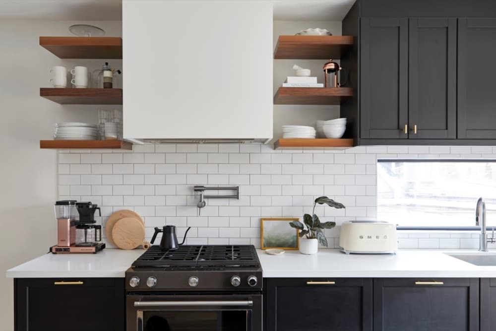 Westminster interior kitchen stove and worktop