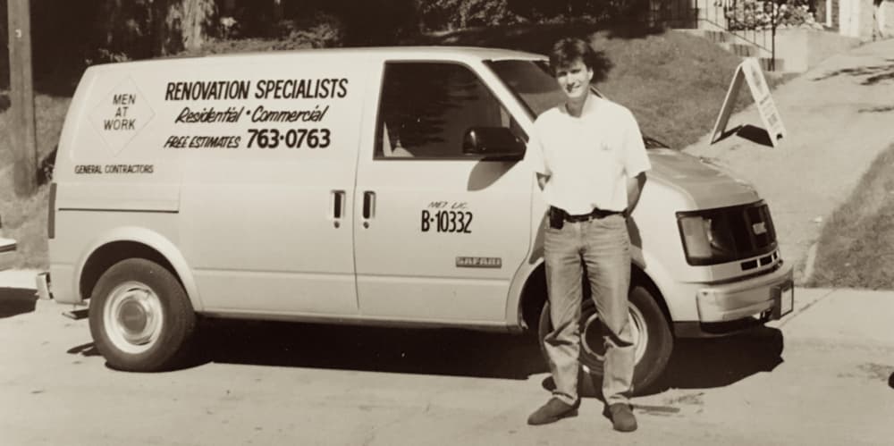 Paul with old men at work van copy