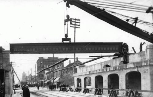 Railway bridge construction Toronto archive